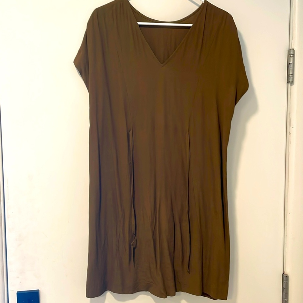 Madewell tie midi dress
